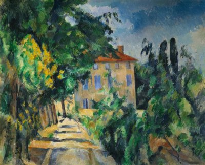 Haus mit rotem Dach von Paul Cézanne